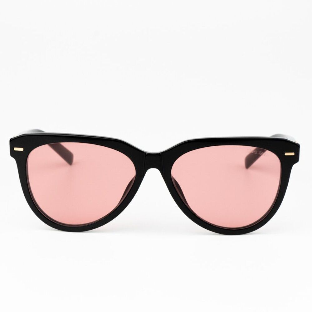 NEW Miu Miu MU12ZS 16K1D0 Black Red Phantos Unisex Sunglasses 0MU 12ZS - Picture 2 of 11